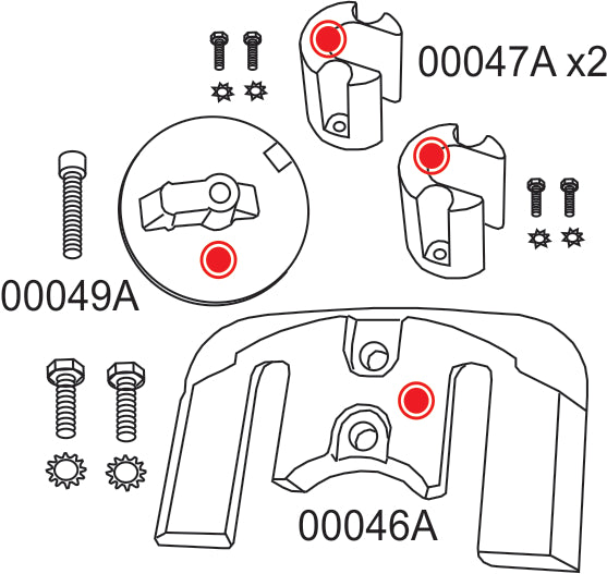 10061A Complete Anode Kit for Mercruiser Bravo II & Bravo III (2003 and Earlier) — OEM Replacement 888761Q1