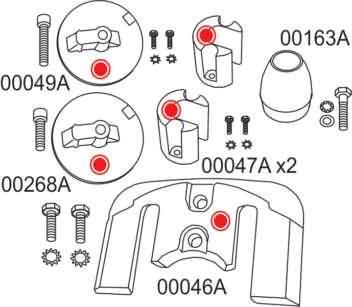 10165A Complete Anode Kit for Mercruiser Bravo 3 (2004+)