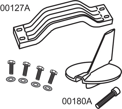 10182A Complete Anode Kit for Yamaha 200–300hp Outboards