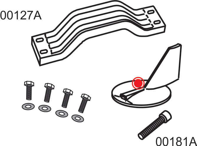 10184A Complete Anode Kit for Yamaha Counter Rotating 150 HP Outboards (LH)