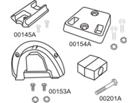 10188A Complete Anode Kit for Bombardier OMC Cobra Outdrive