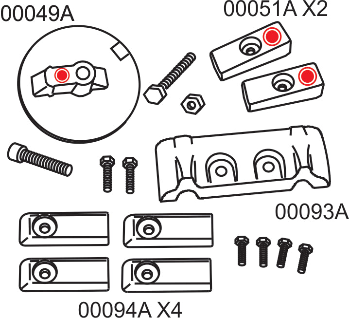 10203A Mercury Verado 6 Complete Anode Kit