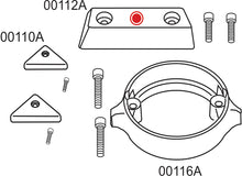 10277AE Volvo Penta 290 Duo Prop Complete Anode Kit For Export