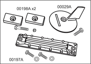 10471A Honda BF 75-115 hp Complete Anode Kit