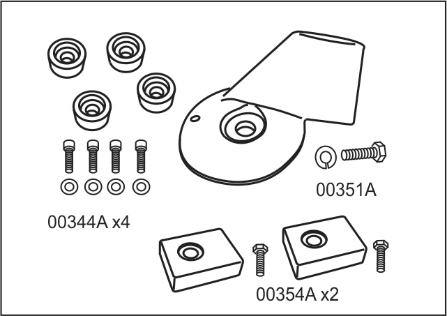 10480A Suzuki 40–50 HP Outboard Complete Aluminum Anode Kit