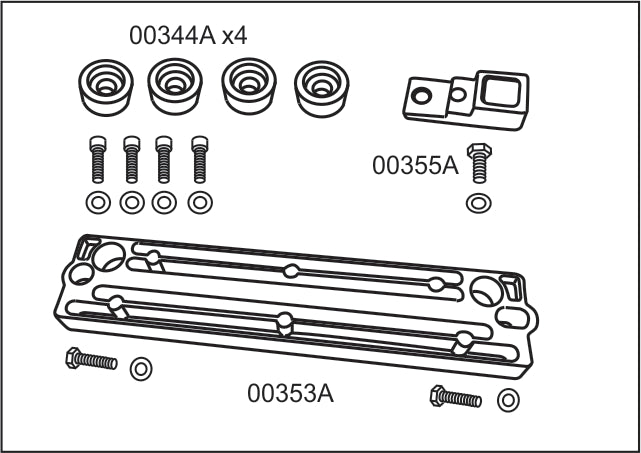10481A Suzuki 90–140 HP Outboard Complete Anode Kit