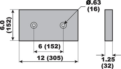 HC23A 10 lb Bolt-on Hull Anode