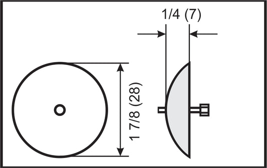 RH1875 Rudder/Trim Tab Half Anode - 1 7/8"