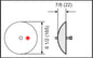 RH6500A Rudder/Trim Tab Half Anode - 6 1/2"